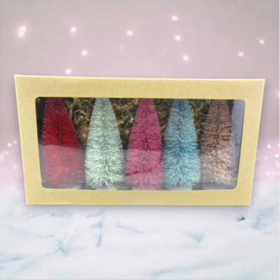 Box Set of Sisal Trees Christmas Decor *SHIPS WITHIN 10 DAYS* NEW 2024