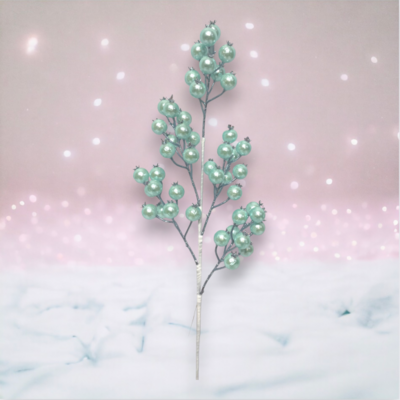 25&quot; Blue Ball Pick Set Of 4 Christmas Decor *SHIPS WITHIN 10 DAYS*