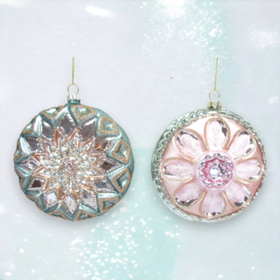 Set of 4 Decorative Ornaments Christmas Decor *SHIPS WITHIN 10 DAYS* NEW 2024
