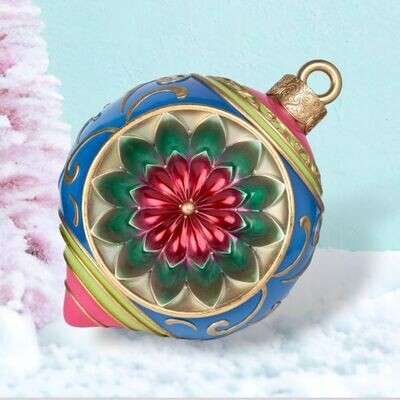 26in LED Blue Bauble Christmas Decor *SHIPS WITHIN 10 DAYS* NEW 2024