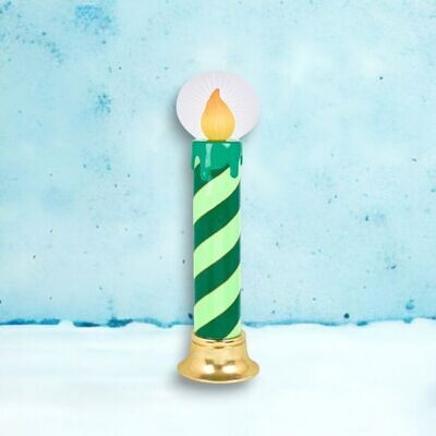38in Green LED Candle Christmas Decor *SHIPS WITHIN 10 DAYS* NEW 2024