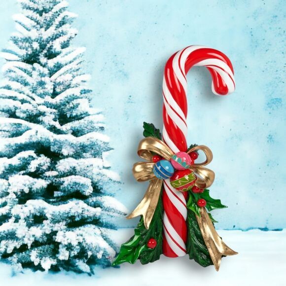 54in Vintage Retro Candy Cane Left Christmas Decor *SHIPS WITHIN 10 DAYS* NEW 2024