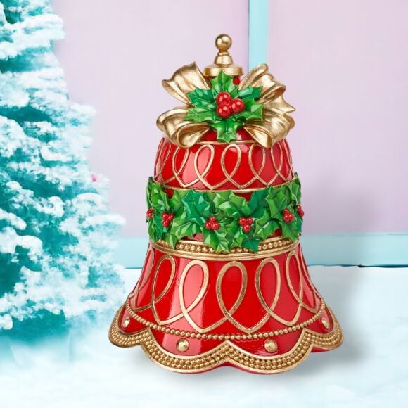 16in Vintage Retro Red Bell Christmas Decor *SHIPS WITHIN 10 DAYS* NEW 2024