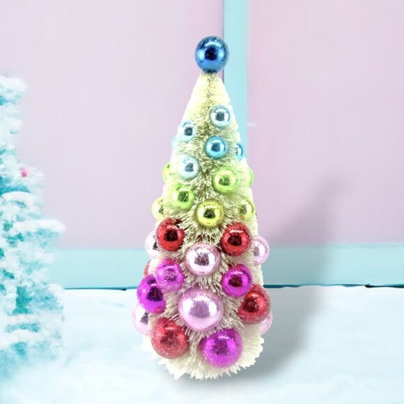 13&quot; Vintage Ball Tree Christmas Decor *SHIPS WITHIN 10 DAYS* NEW 2024