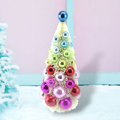 13&quot; Vintage Ball Tree Christmas Decor *SHIPS WITHIN 10 DAYS* NEW 2024