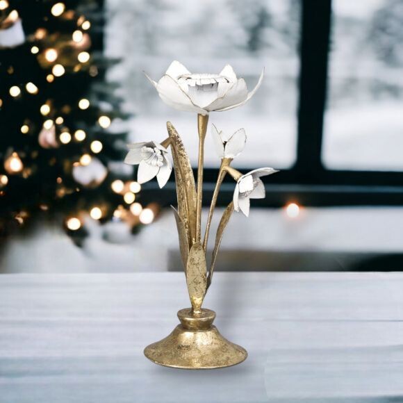 Daffodil Candleholder Christmas Decor *SHIPS WITHIN 10 DAYS* NEW 2024