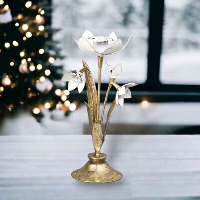 Daffodil Candleholder Christmas Decor *SHIPS WITHIN 10 DAYS* NEW 2024