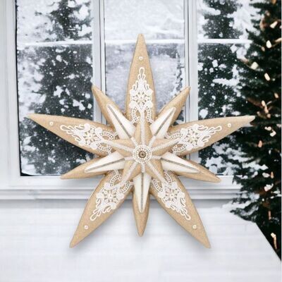 19in Winter Lace Snowflake Christmas Decor *SHIPS WITHIN 10 DAYS* NEW 2024
