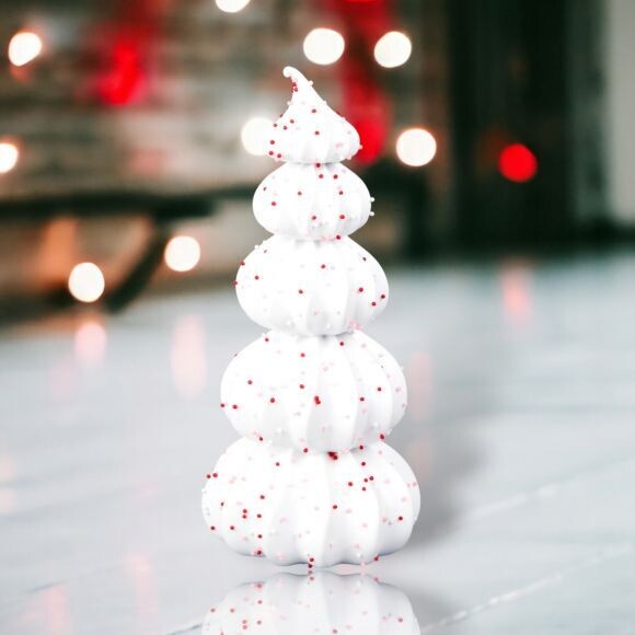 9in White Meringue Tree Christmas Decor CANCELLED BY PRODUCTION