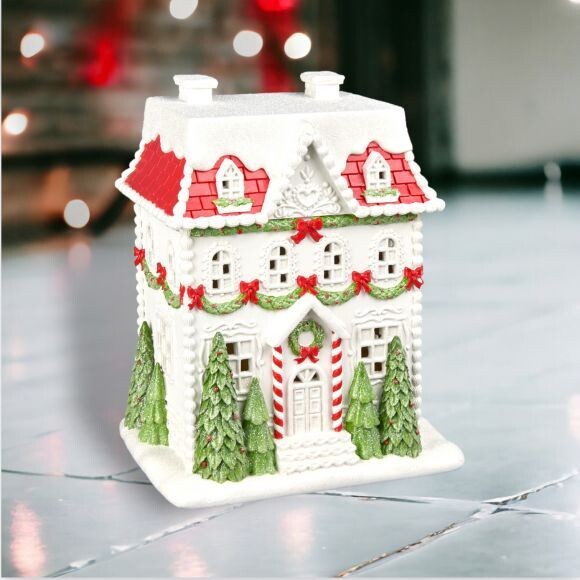16in City Brownstone Christmas Decor *SHIPS WITHIN 10 DAYS* NEW 2024