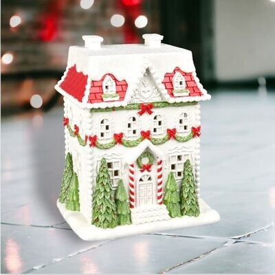 16in City Brownstone Christmas Decor *SHIPS WITHIN 10 DAYS* NEW 2024