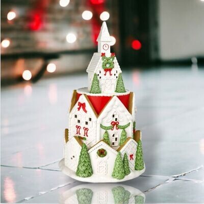 20in LED City Tower Christmas Decor *SHIPS WITHIN 10 DAYS* NEW 2024