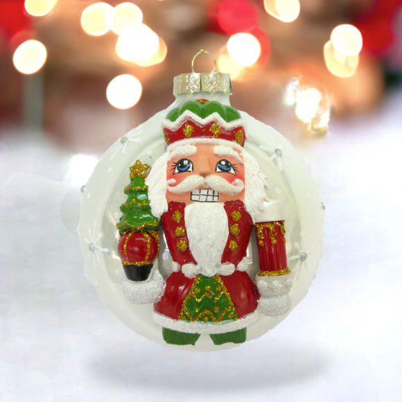 5&quot; Painted Nutcracker Ornaments Set Of 2 Christmas Decor *SHIPS WITHIN 10 DAYS* NEW 2024
