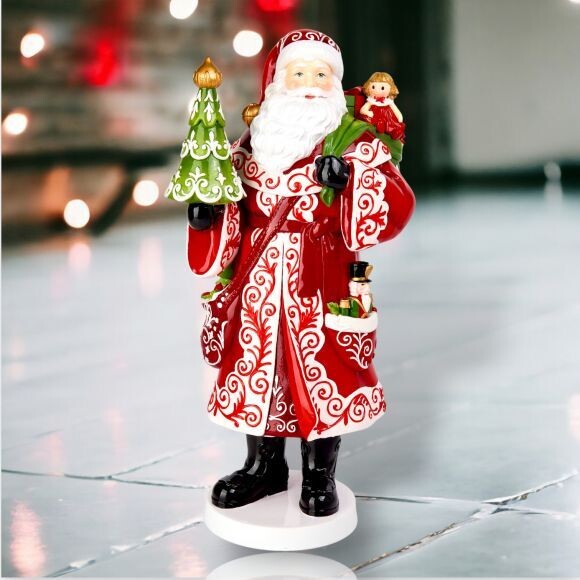 17in City Santa with Tree Decor *SHIPS WITHIN 10 DAYS* NEW 2024