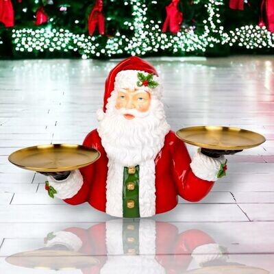 18in City Santa with Trays Christmas Decor *SHIPS WITHIN 10 DAYS* NEW 2024
