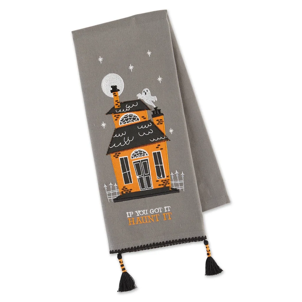 Got It Haunt It Halloween Embellished Dishtowel Kitchen Accents
