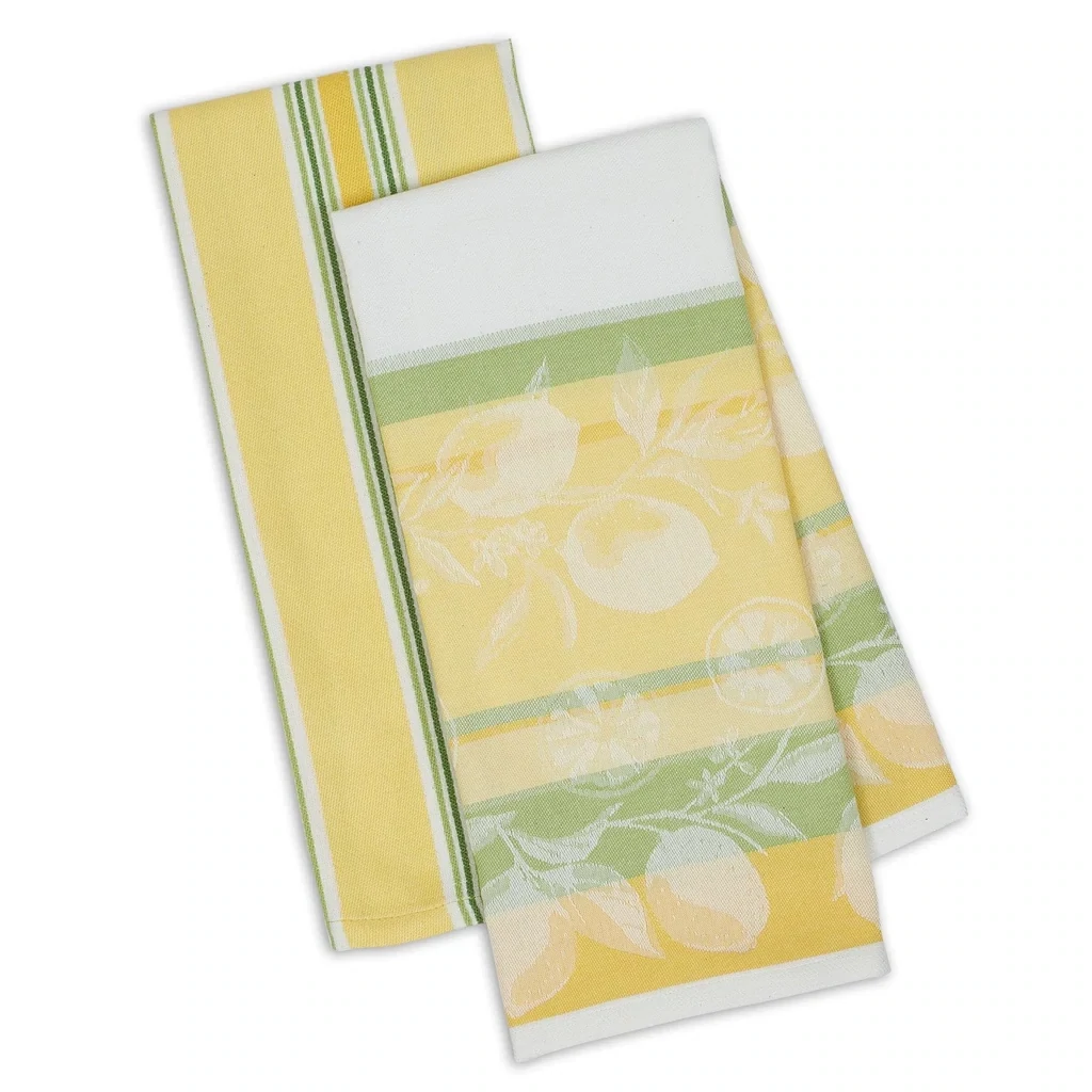 Riviera Lemons Dishtowel Set of 2 Kitchen Accents