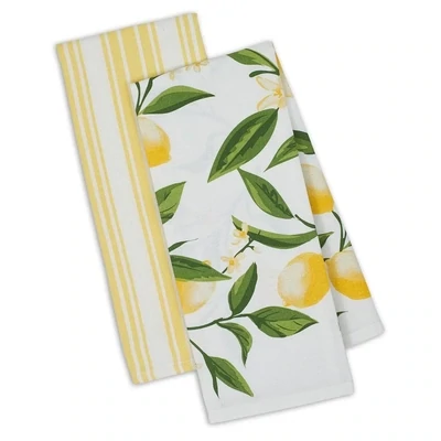 Lemon Bliss Dishtowel Set of 2 Kitchen Accents