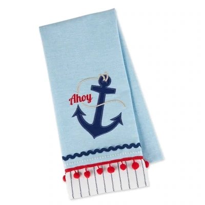 Ahoy Embellished Dishtowel Kitchen Accents