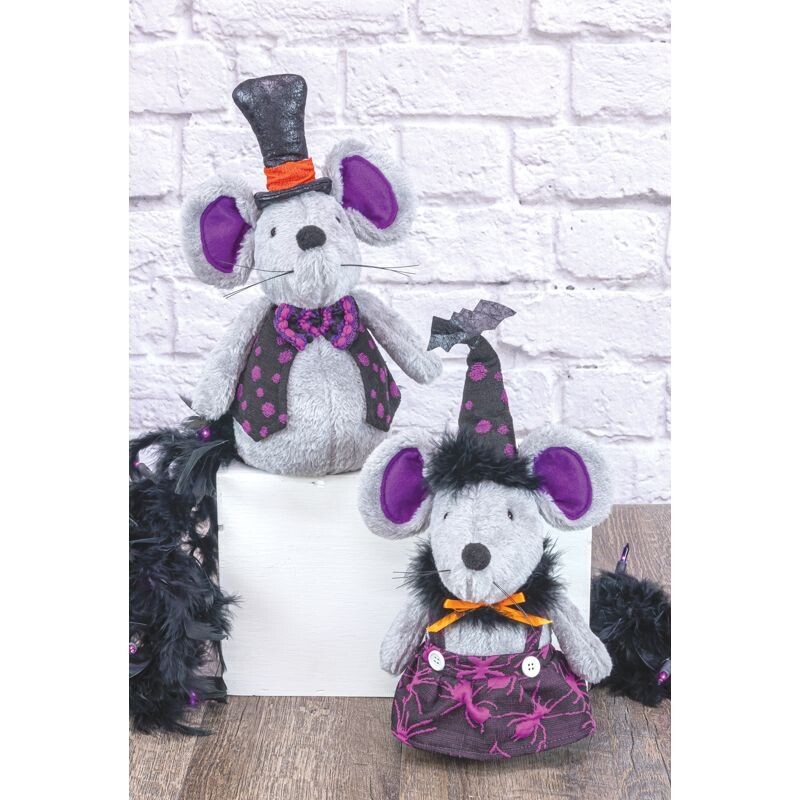 BAT MOUSE SET OF 2 Halloween Decor  *SHIPS WITHIN 10 DAYS* NEW 2024