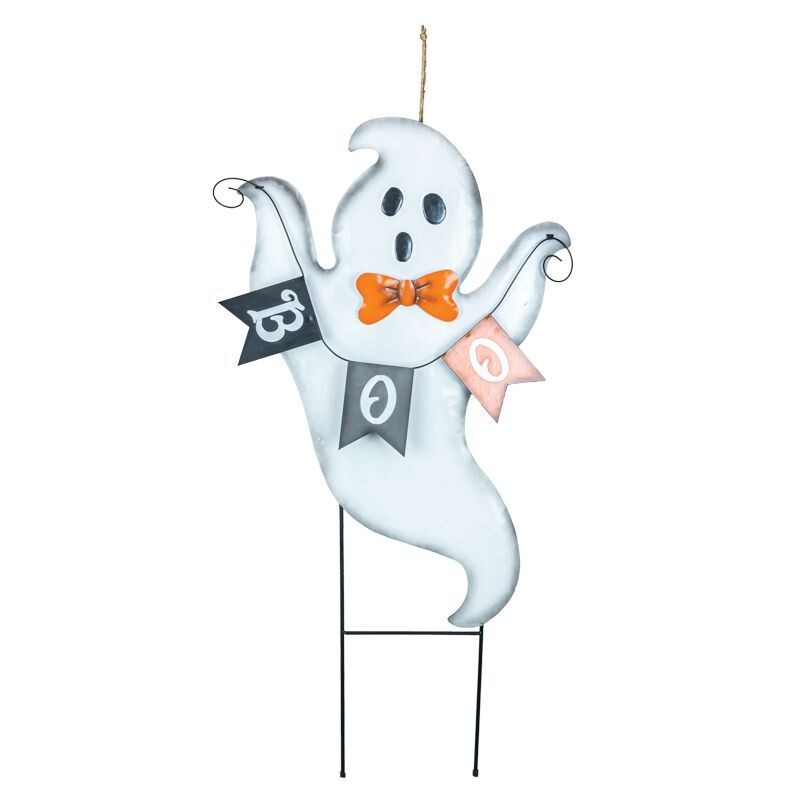 BOWTIE BOO GHOST STAKE Halloween Decor  *SHIPS WITHIN 10 DAYS* NEW 2024
