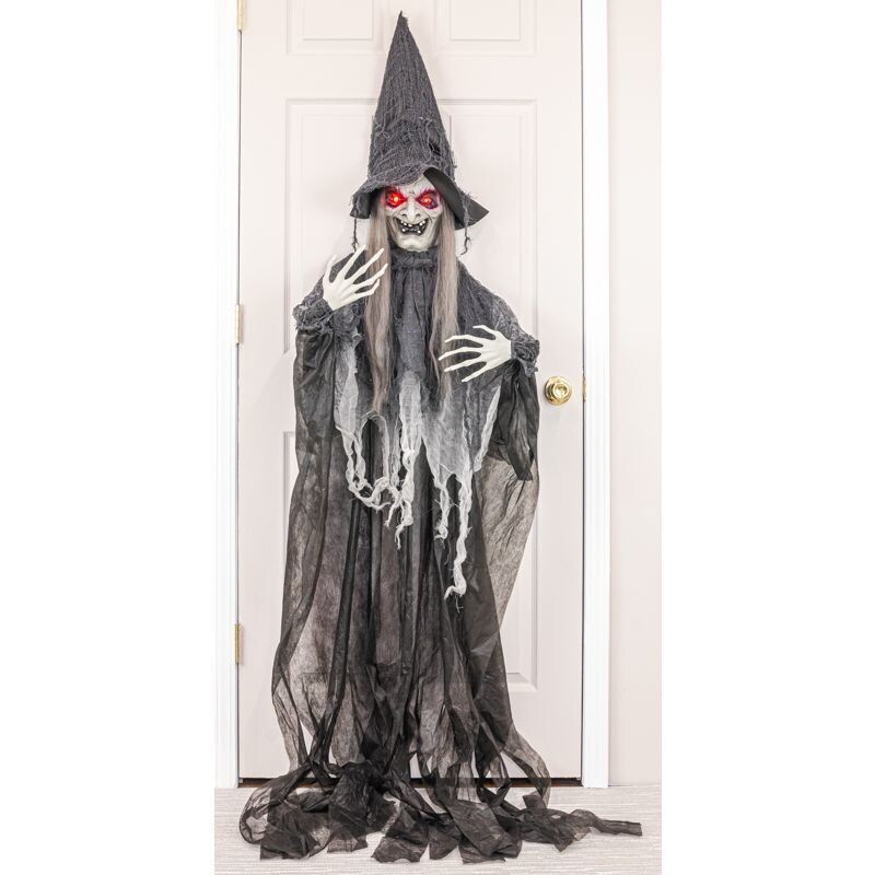 CACKLING WITCH HANGER WITH LIGHTS AND SOUND Halloween Decor  *SHIPS WITHIN 10 DAYS* NEW 2024