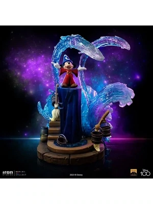 Fantasia The Sorcerer Mickey Deluxe 1/10 Scale Statue By: Iron Studios *Ships Within 15 days*