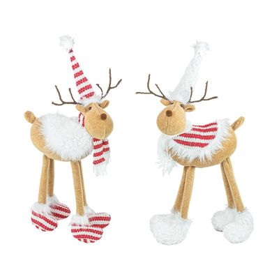 27&quot; PEPPERMINT MOOSE Set Of 2 Christmas Decor *SHIPS WITHIN 10 DAYS* NEW 2024