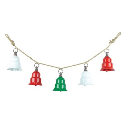 39&quot; TRADITIONAL BELL GARLAND Christmas Decor *SHIPS WITHIN 10 DAYS* NEW 2024