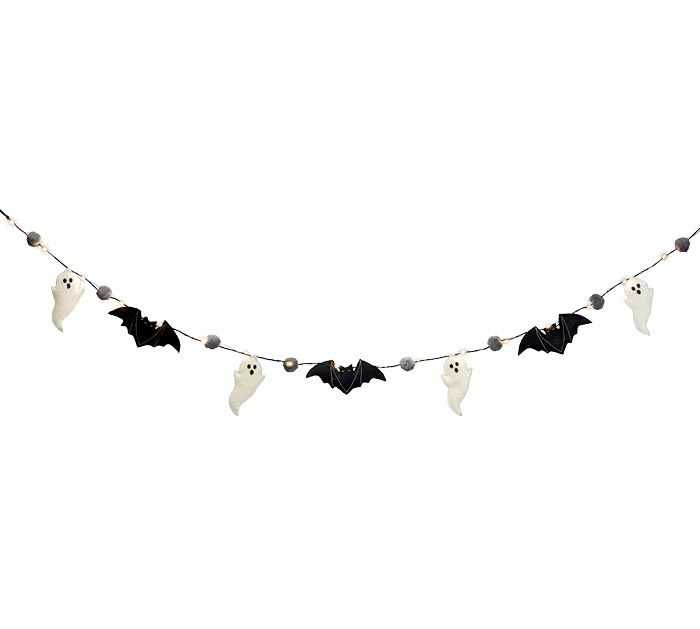 70&quot; LIGHT UP GHOSTS AND BATS GARLAND Halloween Decor  *SHIPS WITHIN 10 DAYS* NEW 2024