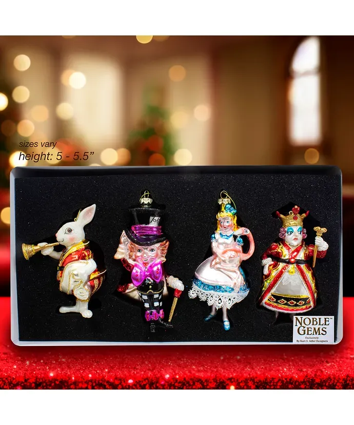 *PRE-ORDER SHIPS 9/2024* Noble Gems™ Glass Wonderland Ornament Set Christmas Decor