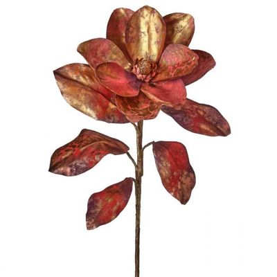 PRE-ORDER 22&quot; RENAISSANCE GILDED MAGNOLIA STEM Christmas Decor *SHIPS 9/2024*