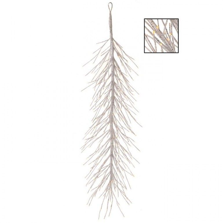 48&quot; LED BIRCH GARLAND PLUG IN REMOTE Christmas Decor