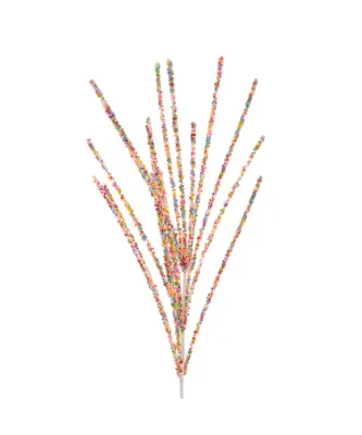 Multicolor Miniature Bead Spray Set Of 2 Christmas Decor
