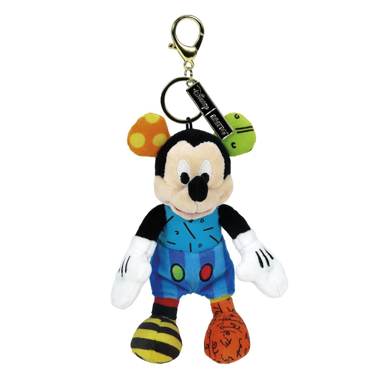 Mickey Mouse Plush Keychain By: Romero Britto NEW 2024