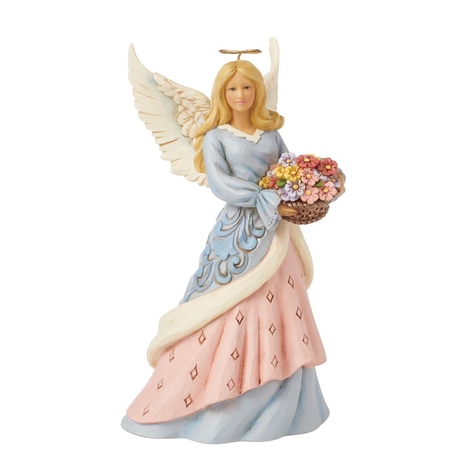 Heavenly Blooms Angel with Flower Basket By: Jim Shore *SHIPS WITHIN 15 DAYS* NEW 2024