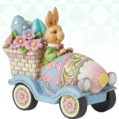 Egg-Citing Ride 1st Annual Bunnies in Parade By: Jim Shore *SHIPS WITHIN 10 DAYS* NEW 2024