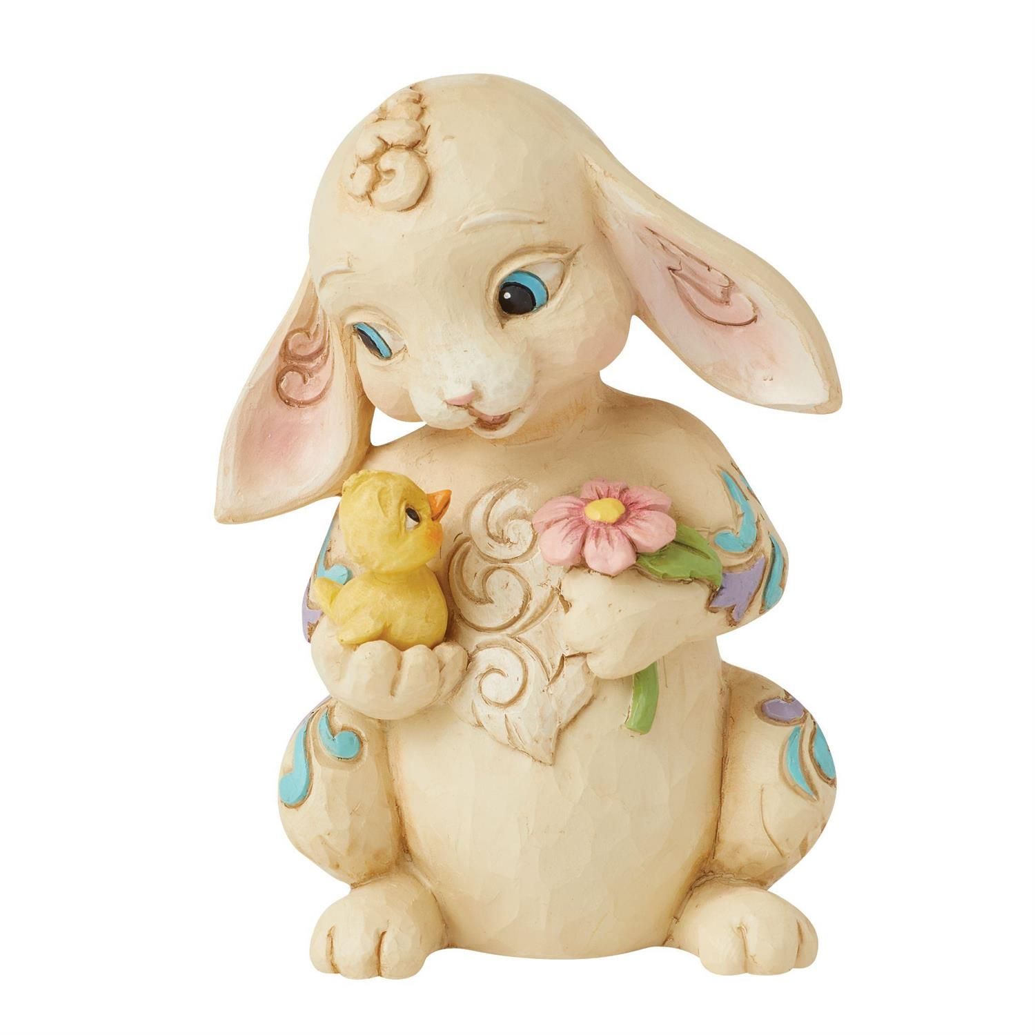 Mini Bunny With Chick By: Jim Shore *SHIPS WITHIN 15 DAYS* NEW 2024