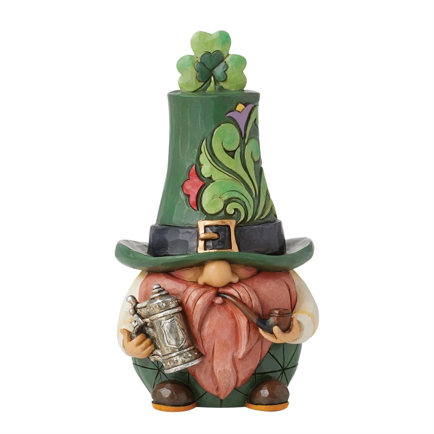 A Lucky Toast Leprechaun with Stein Gnome By: Jim Shore NEW 2024