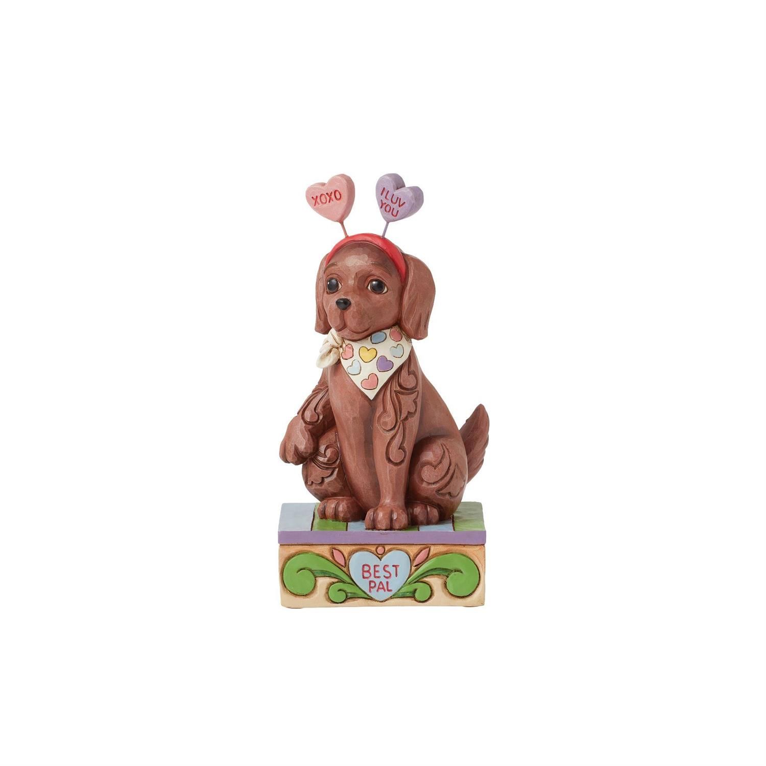 Puppy Love Cute Dog With Message Hearts By: Sweethearts Jim Shore *SHIPS WITHIN 15 DAYS* NEW 2024