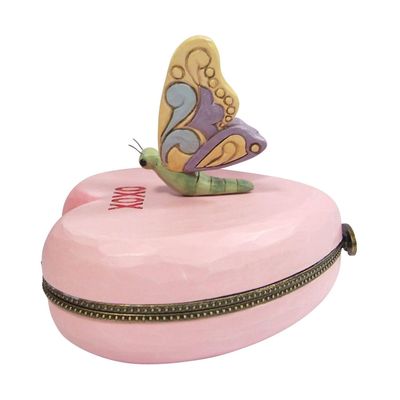 Fluttering Treasures Trinket Box By: Sweethearts Jim Shore *SHIPS WITHIN 15 DAYS* NEW 2024