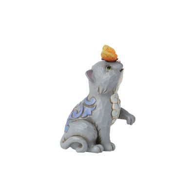 Mini Cat With Butterfly On Nose By: Jim Shore  NEW 2024