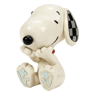 Mini Snoopy Laughing With Hands On Mouth By: Peanuts Jim Shore *SHIPS WITHIN 15 DAYS* NEW 2024
