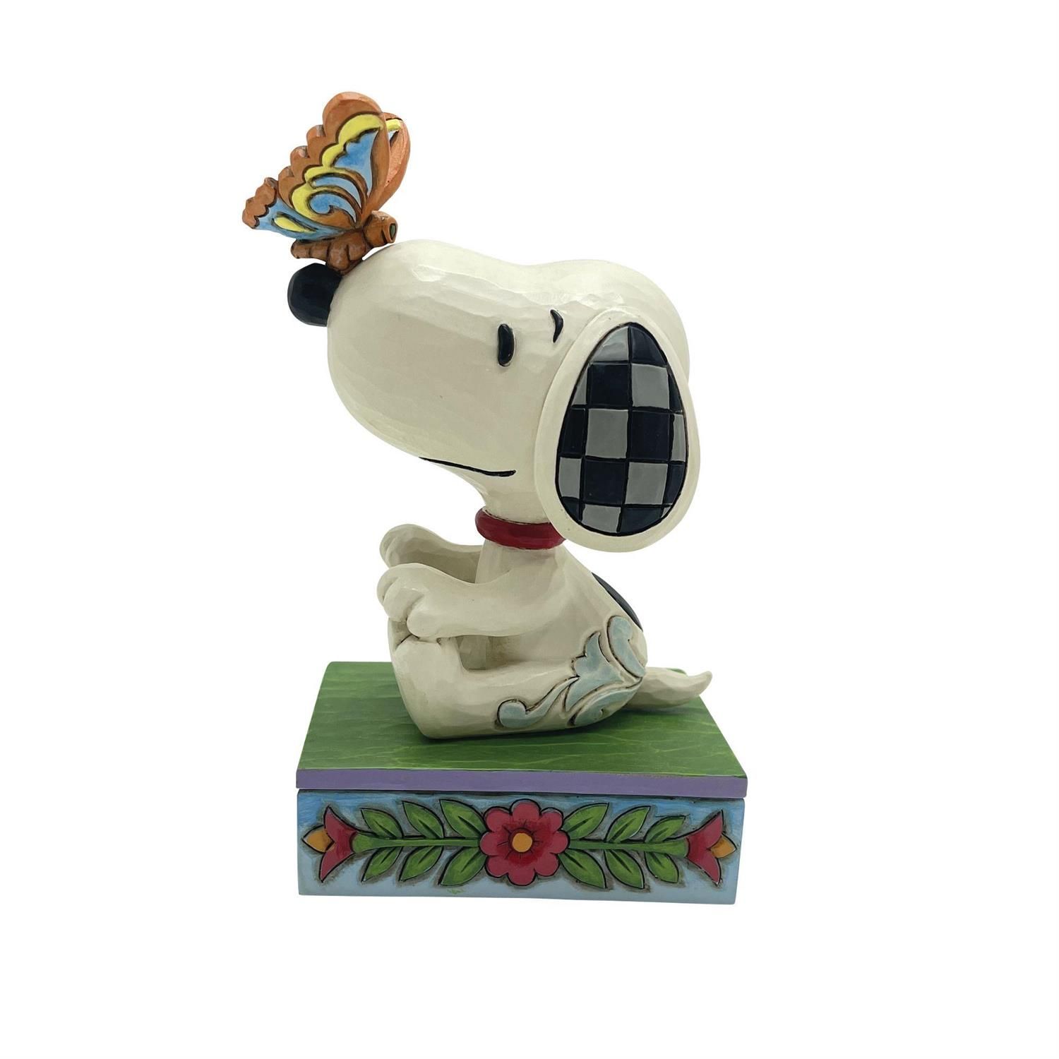 The Perfect Landing Snoopy Butterfly On Nose By: Peanuts Jim Shore NEW 2025