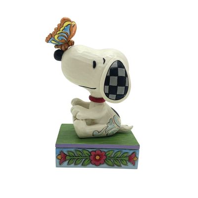 The Perfect Landing Snoopy Butterfly On Nose By: Peanuts Jim Shore NEW 2025