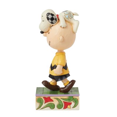 Head Honcho Snoopy on Charlie Brown&#39;s Head By: Peanuts Jim Shore  NEW 2025