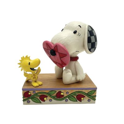 Love &amp; Laughter Snoopy With Nose Through Heart By: Peanuts Jim Shore *SHIPS WITHIN 15 DAYS*NEW 2024