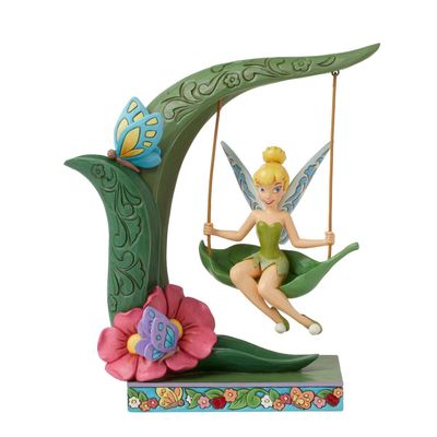 Suspended In Springtime Tinker Bell Swing  By: Disney Jim Shore NEW 2024