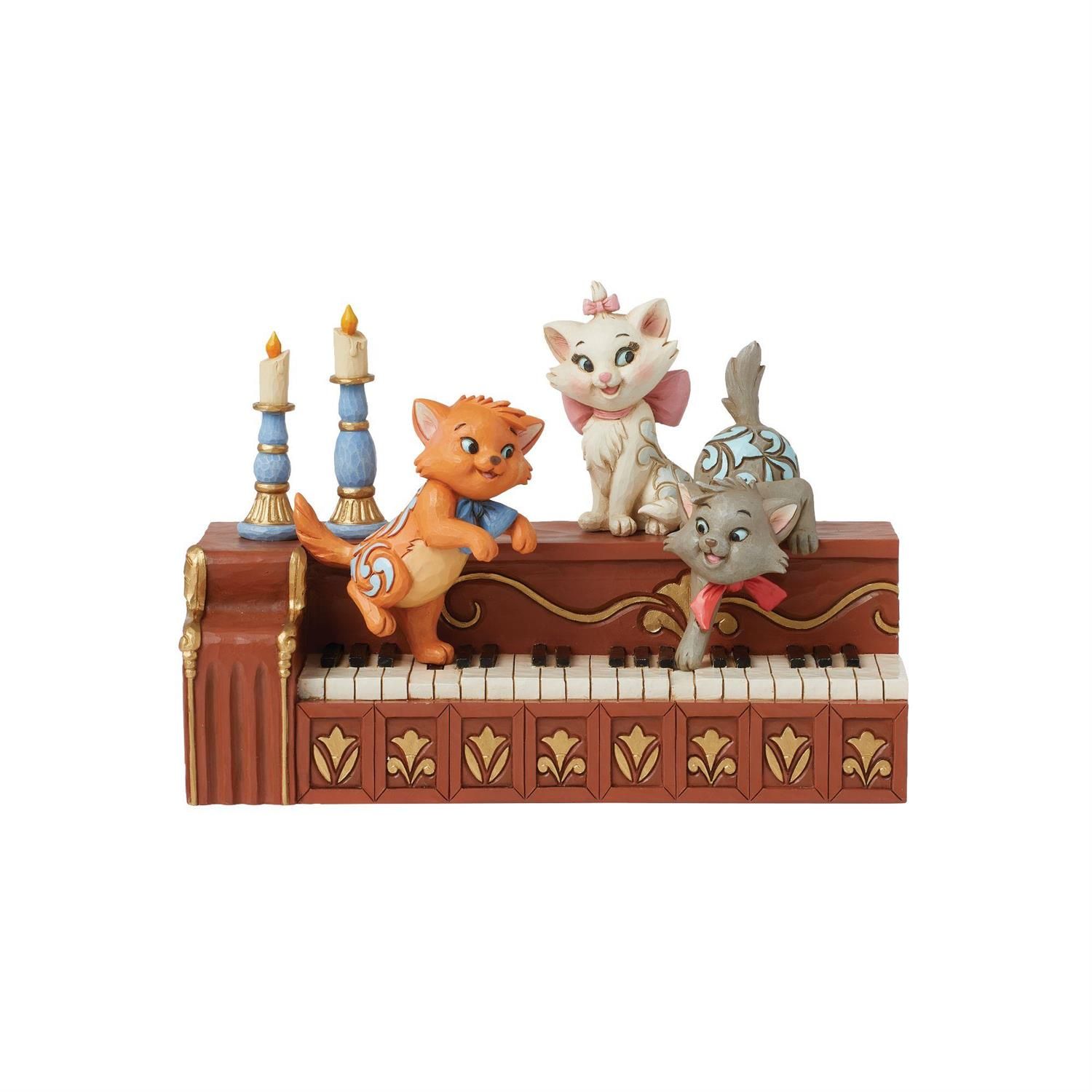 Paws At Play Aristocats 55th Anniversary Kittens With Piano By: Disney Jim Shore NEW 2024