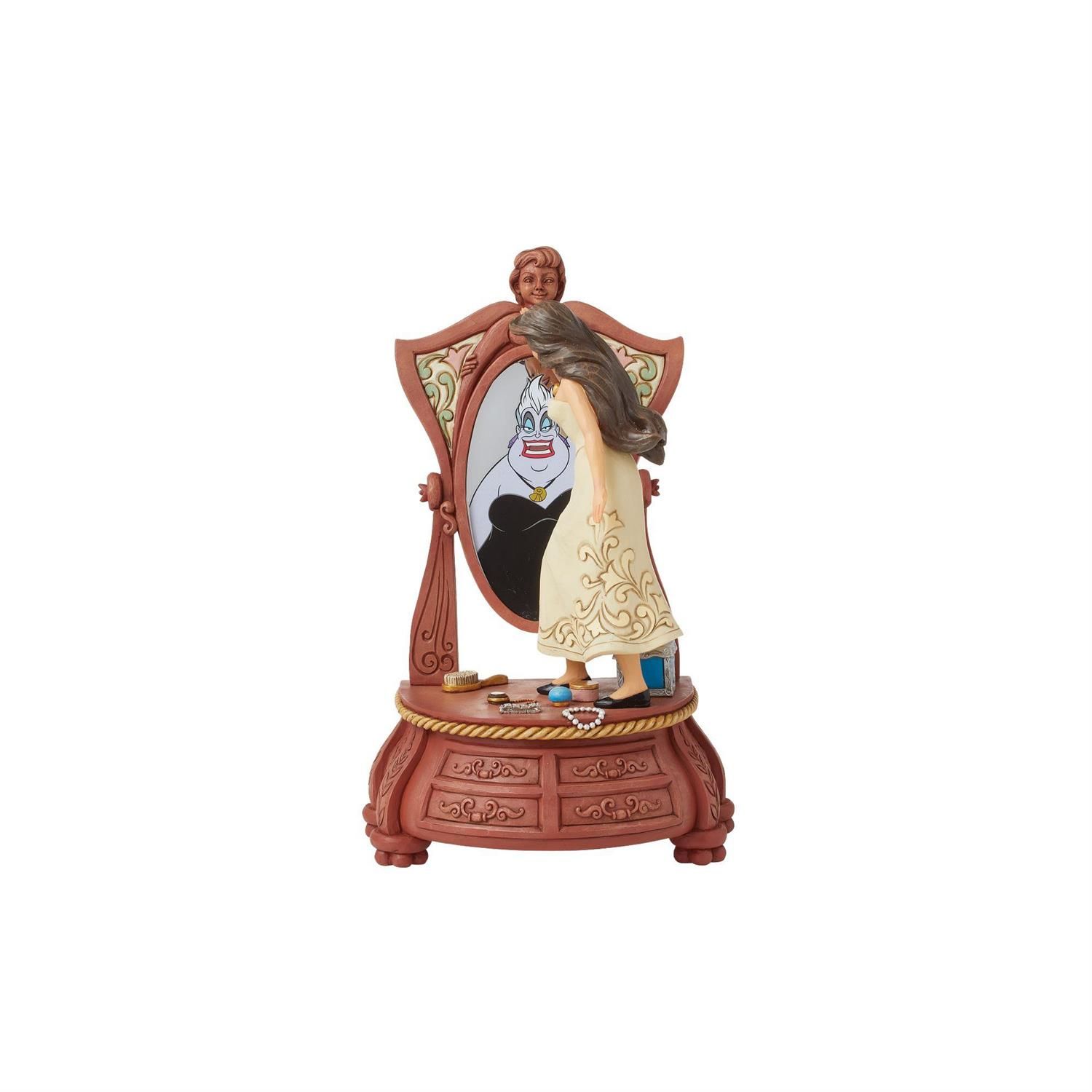 Sinister Reflections Vanessa Vanity Scene with Ursula Mirror By: Disney Jim Shore NEW 2025